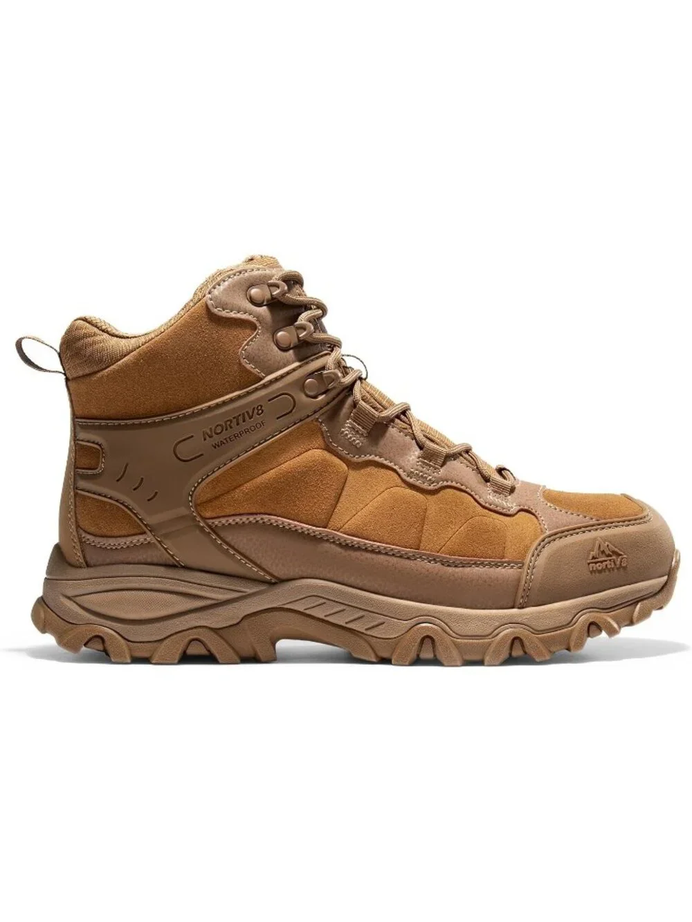 Men's Coyote Waterproof Shoes Casual Mid Top Round Toe Non Slip Hiking Boots